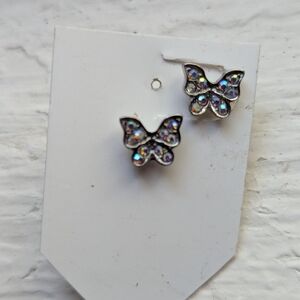 Sparkling Butterfly Earrings